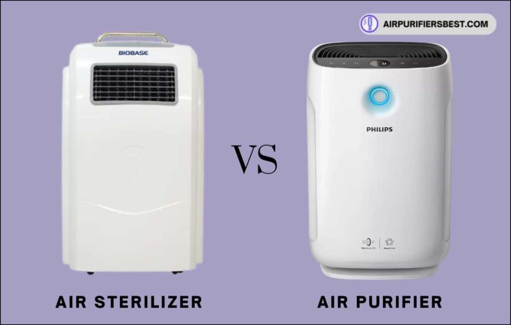 Air sterilizer vs air purifier