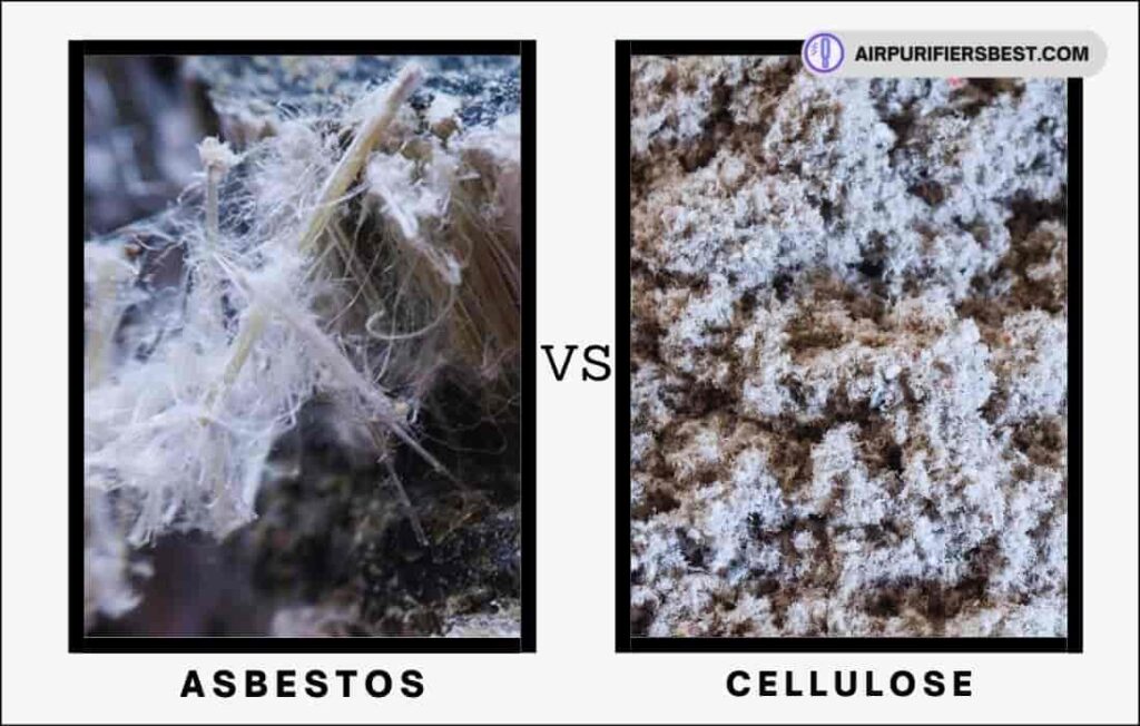 Difference between cellulose and asbestos insulation